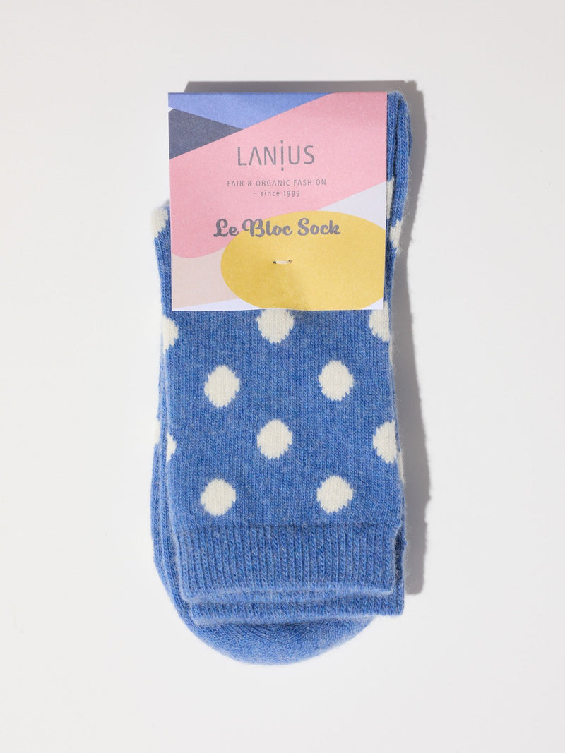 LANIUS Socken mit Punkten GOTS