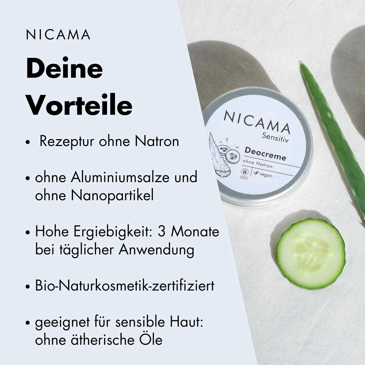 NICAMA Deocreme Sensitiv 50 g