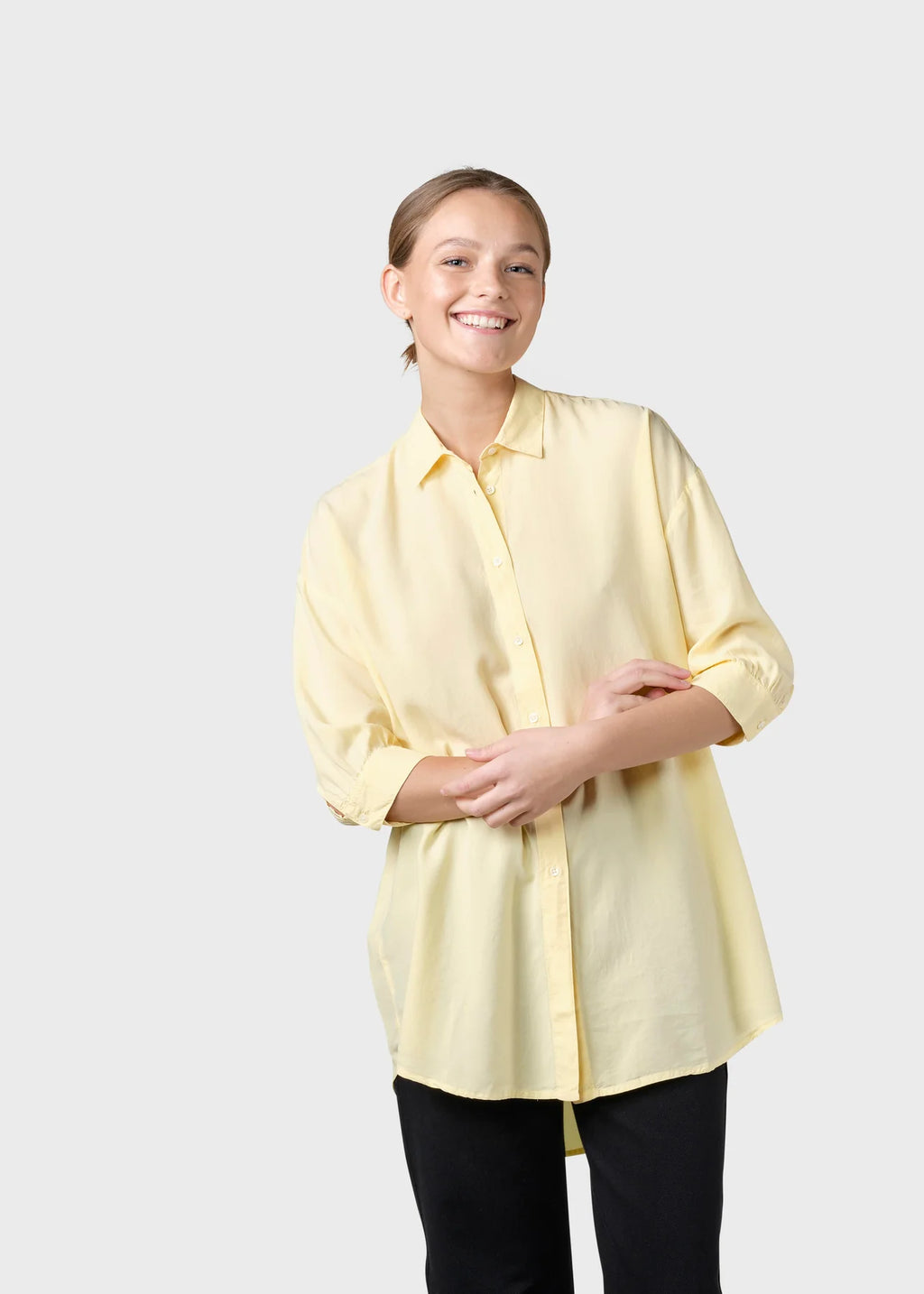 Klitmøller Collective Oline Shirt Bluse lemon sorbet