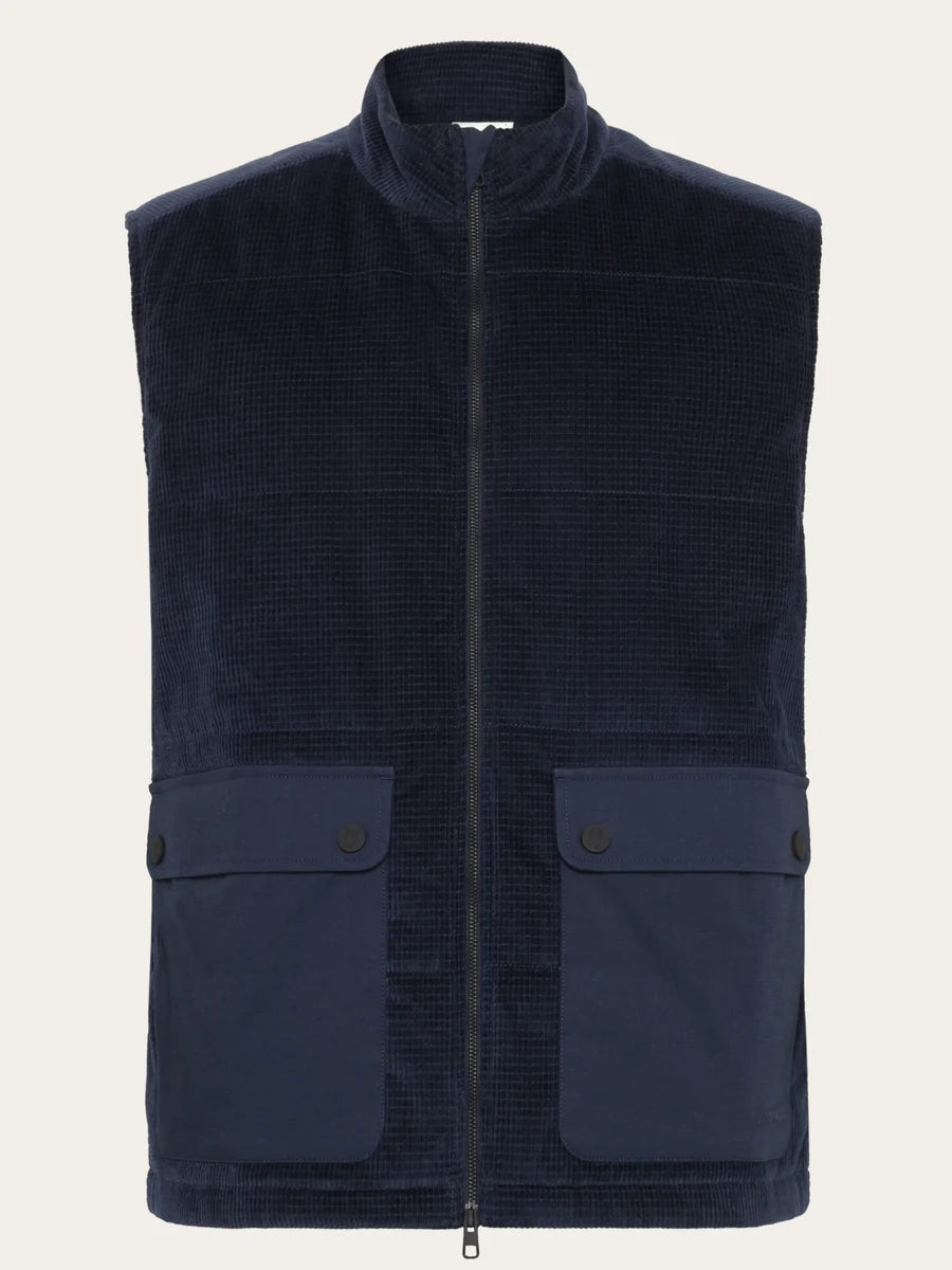 Knowledge Cotton Apparel Organic Cotton Corduroy Vest