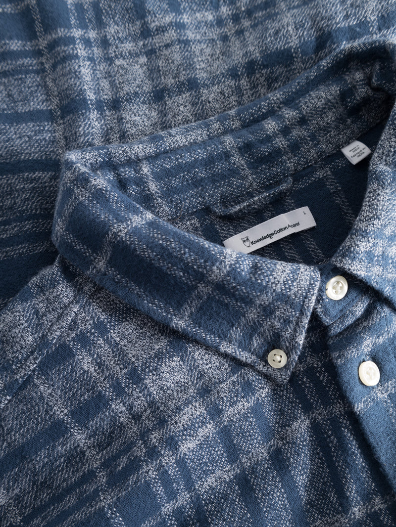 KNOWLEDGE COTTON APPAREL Regular Fit Flannelhemd