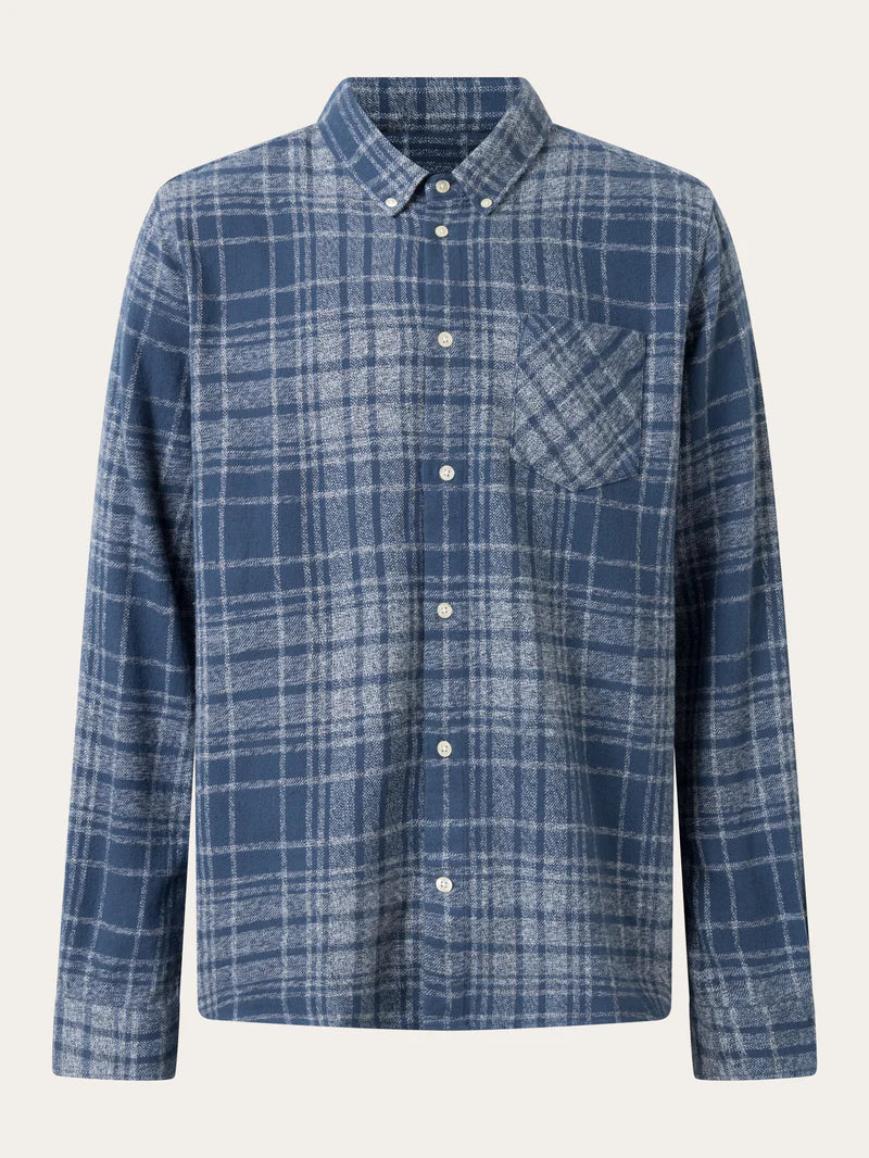 KNOWLEDGE COTTON APPAREL Regular Fit Flannelhemd