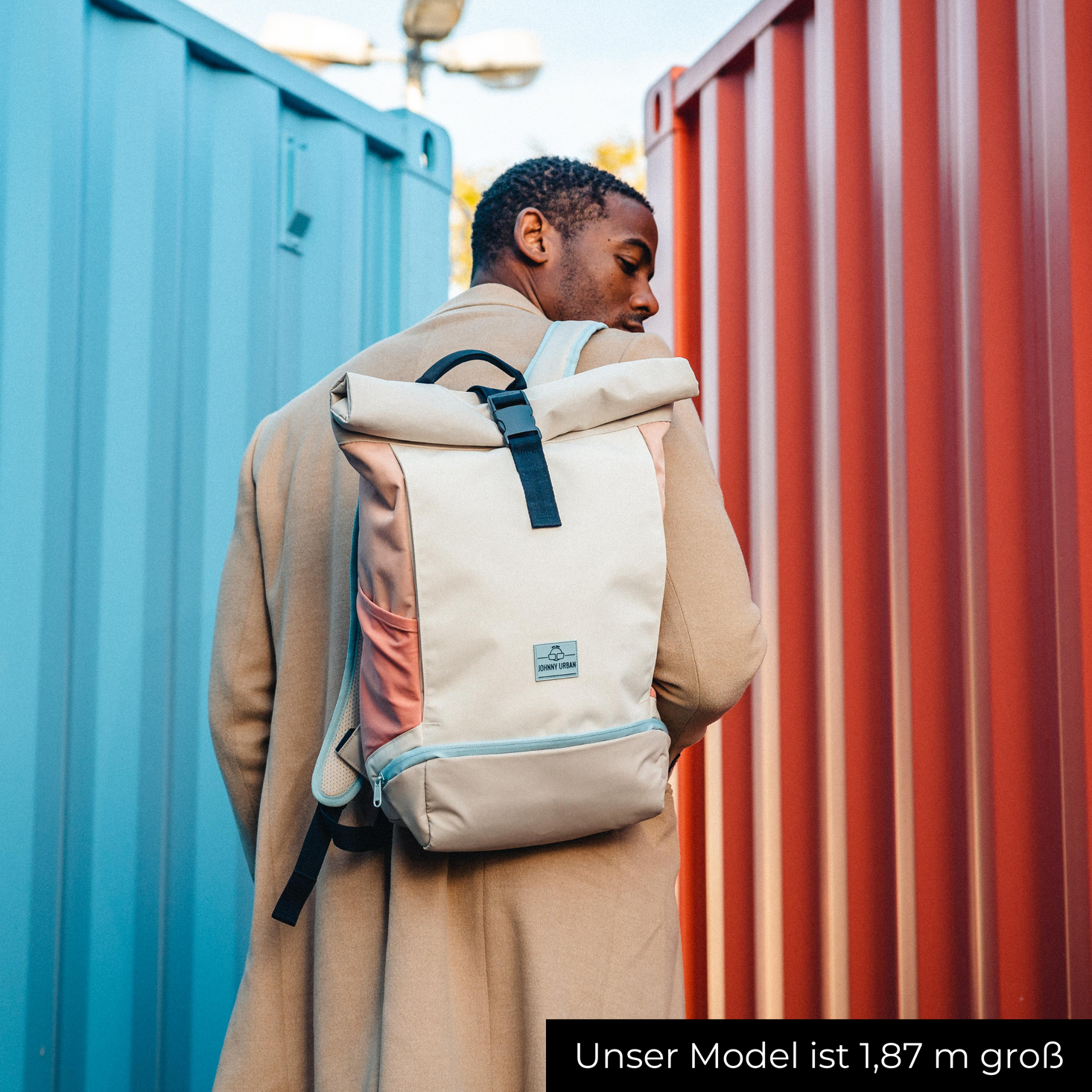 JOHNNY URBAN Rolltop Backpack "Allen Medium" – various colors