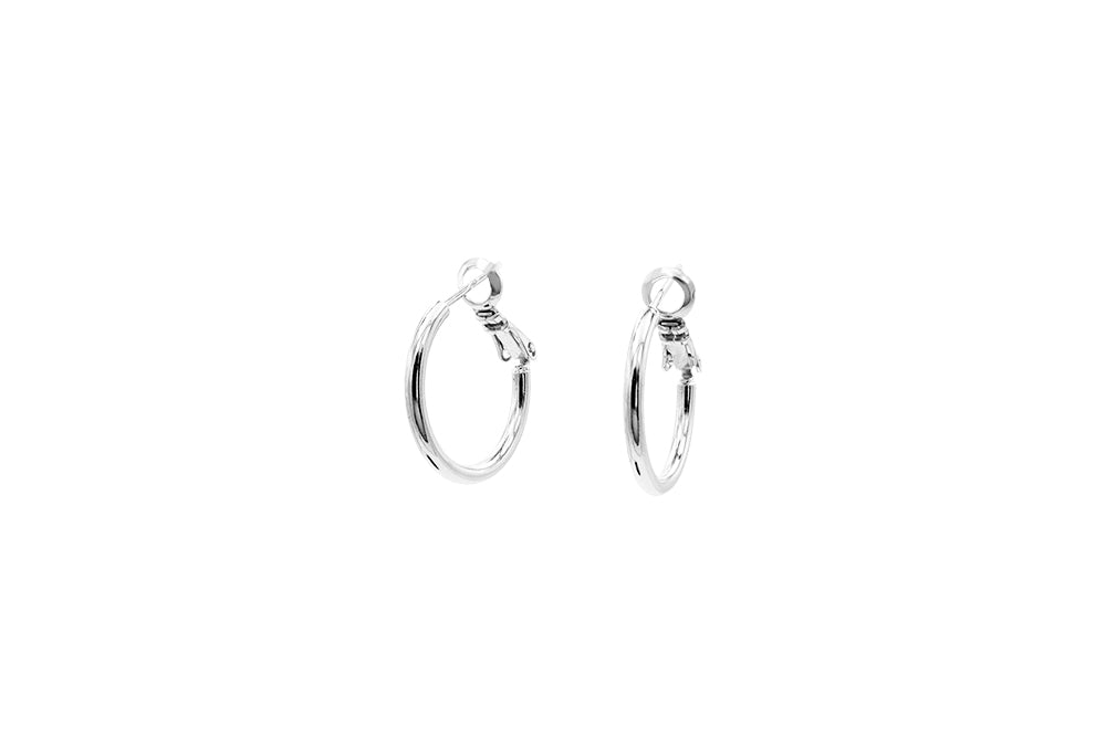 Klimbim - Sleek Hoop Small Ohrringe Silber