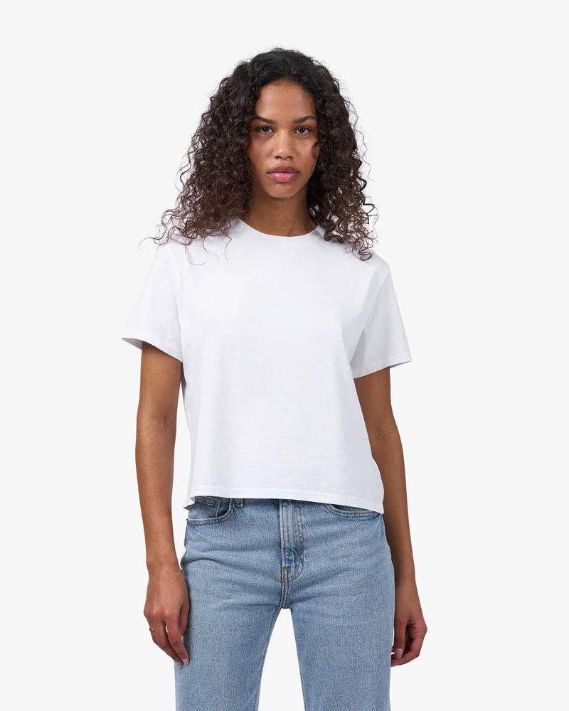 COLORFUL STANDARD Organic Boxy Crop Tee Vorne 