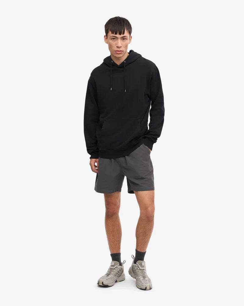 Outlet: COLORFUL STANDARD Classic Organic Hood - Deep Black - unisex Gr. S