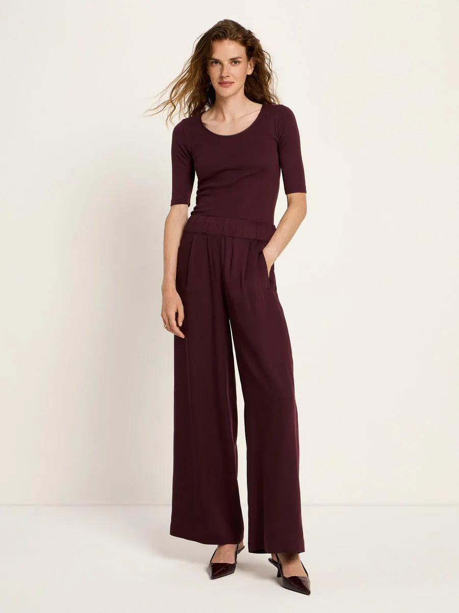 Lanius Kord Hose mit weitem Bein aus Tencel