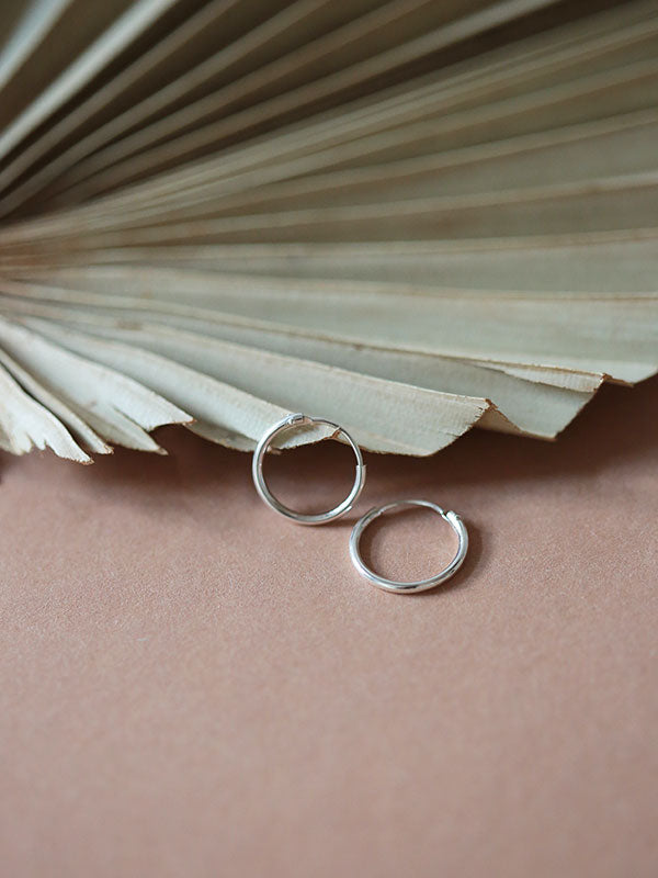 PIKFINE 925 silver hoop earrings