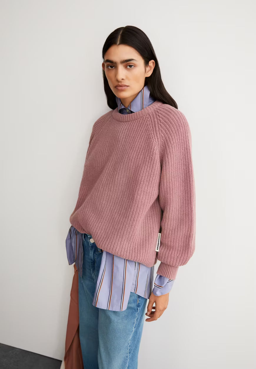 ARMEDANGELS Pullover Kaagi - light berry