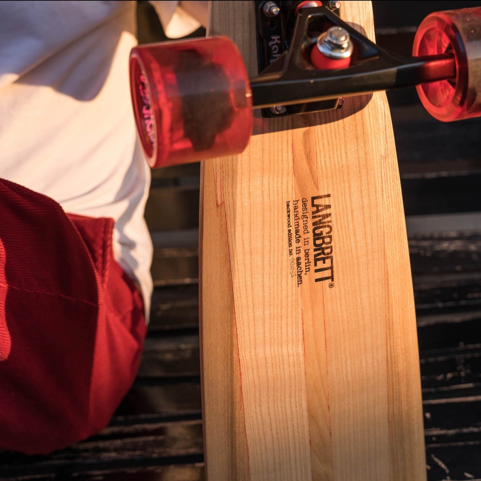 Longboard von Langbrett aus Esche