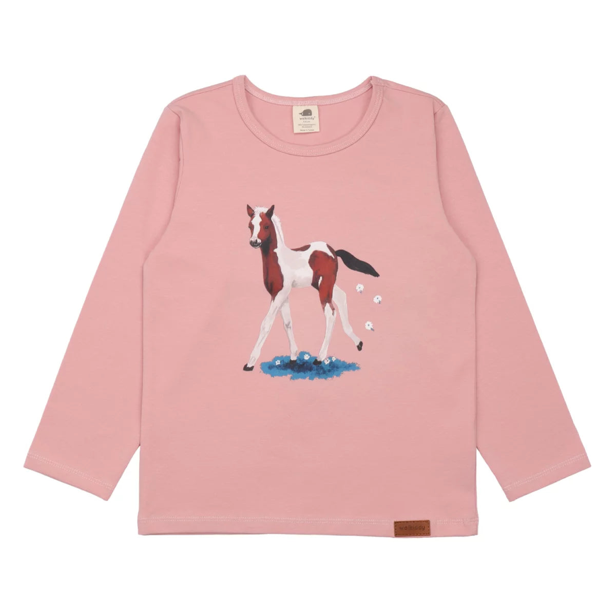 WALKIDDY Langarmshirt Little & Big Horses