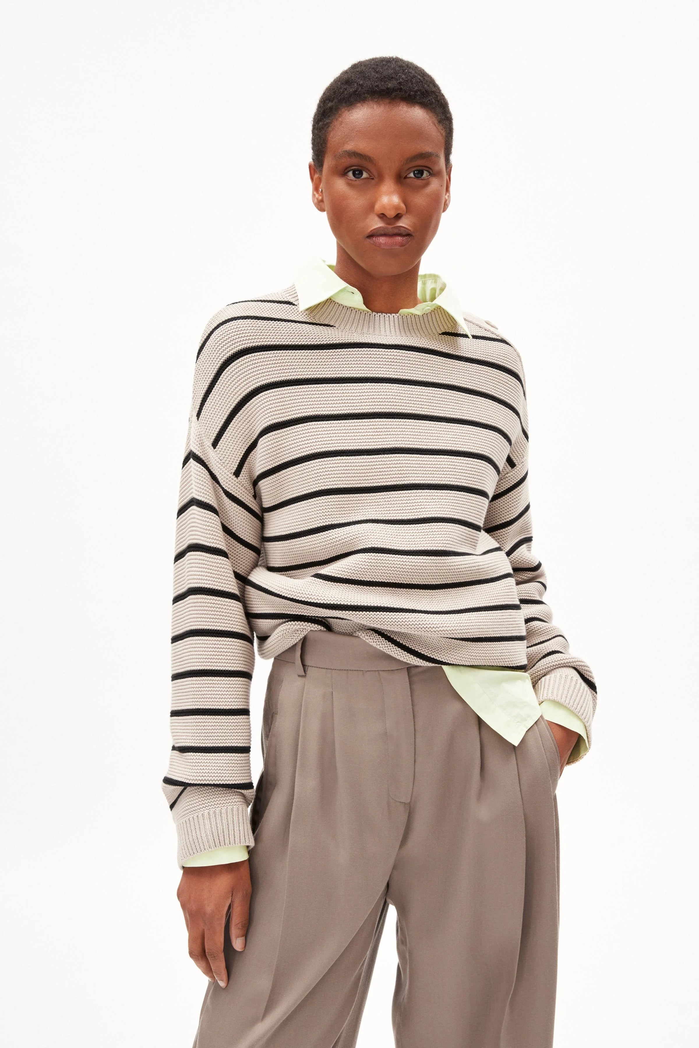 ARMEDANGELS Pullover Lavinaas striped