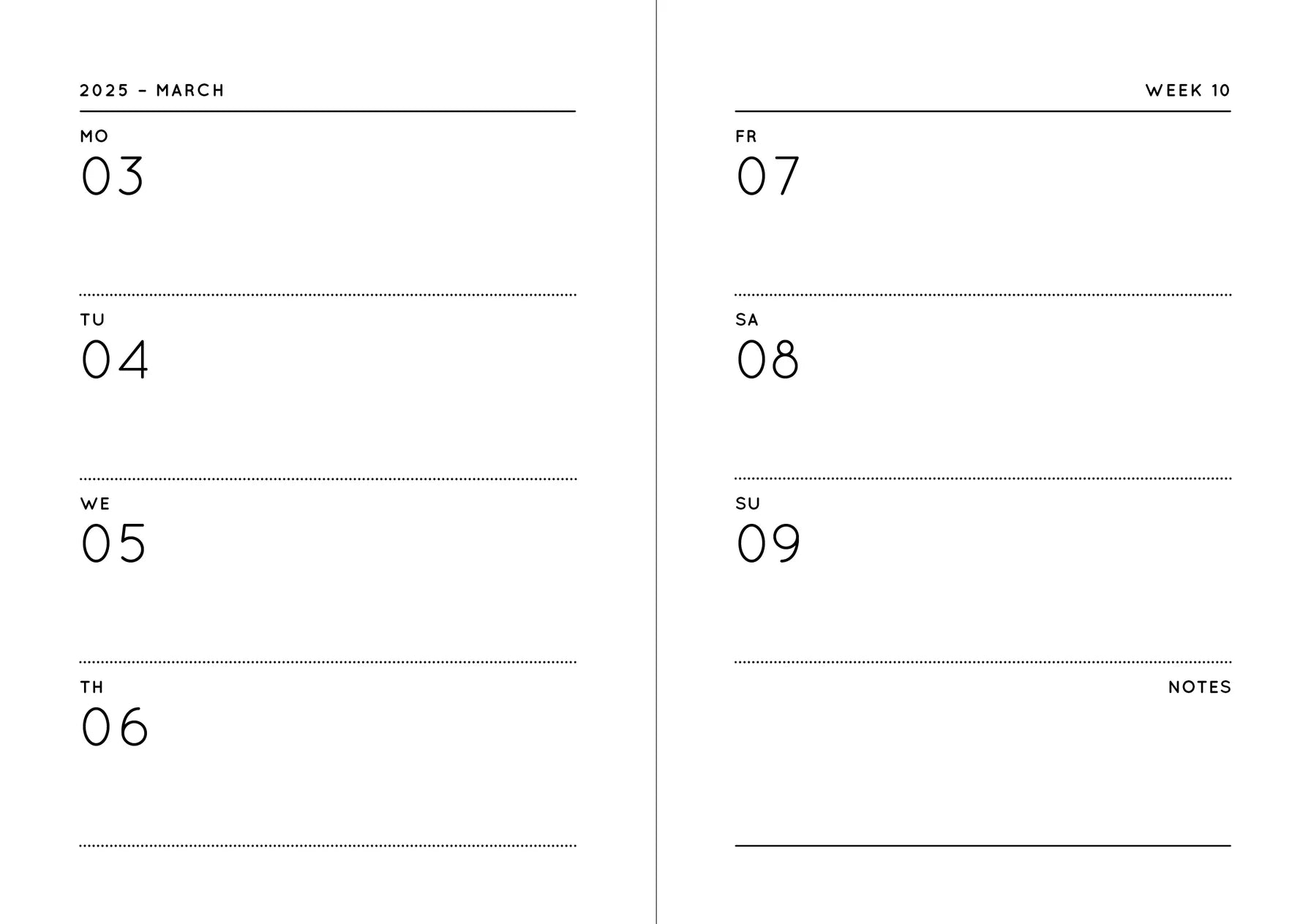 NAVUCKO Taschenkalender - Planner 2025