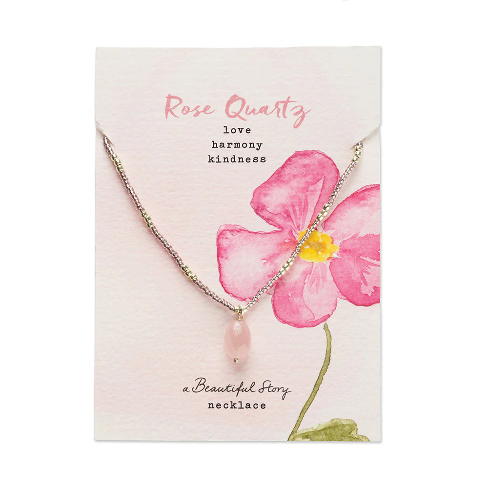 A BEAUTIFUL STORY Kette mit handgemalter Geschenkkarte