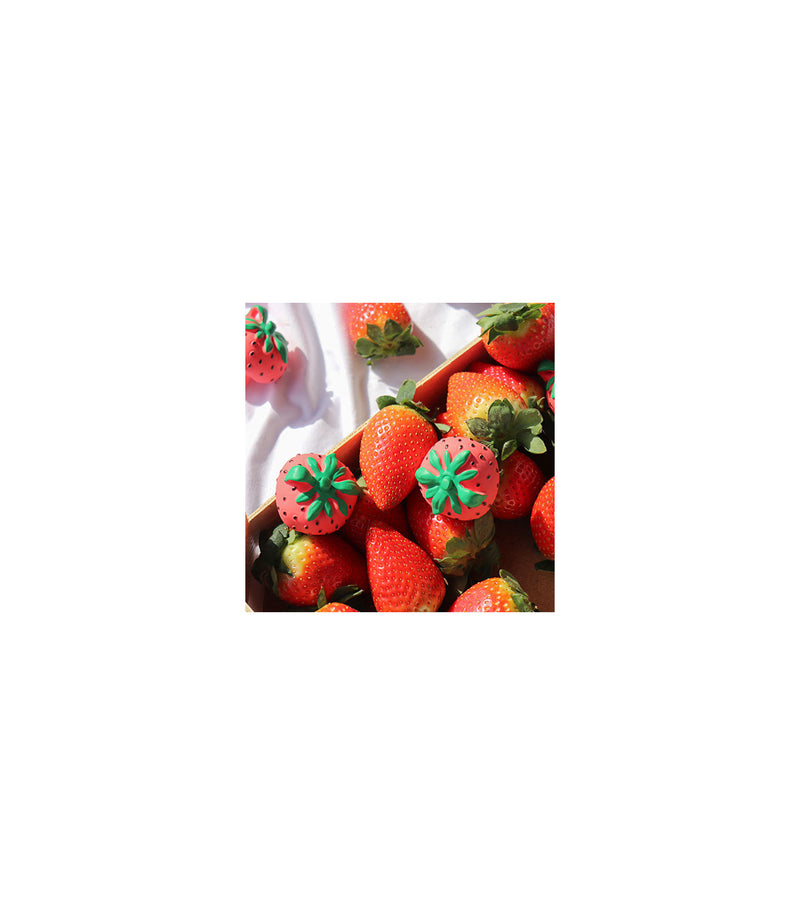 OLI & CAROL Mini-Beißring Erdbeere