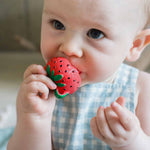 OLI &amp; CAROL Mini Teething Ring Strawberry