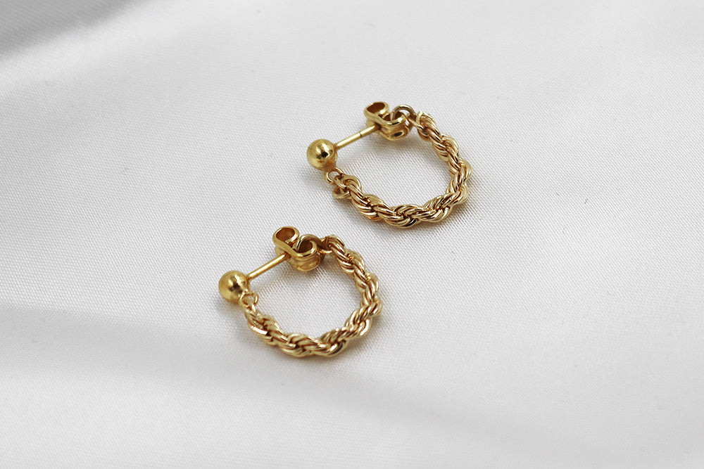 Klimbim - Twister Ohrringe Gold