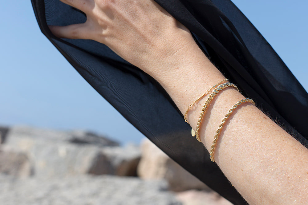 Klimbim - Twister Armband Gold