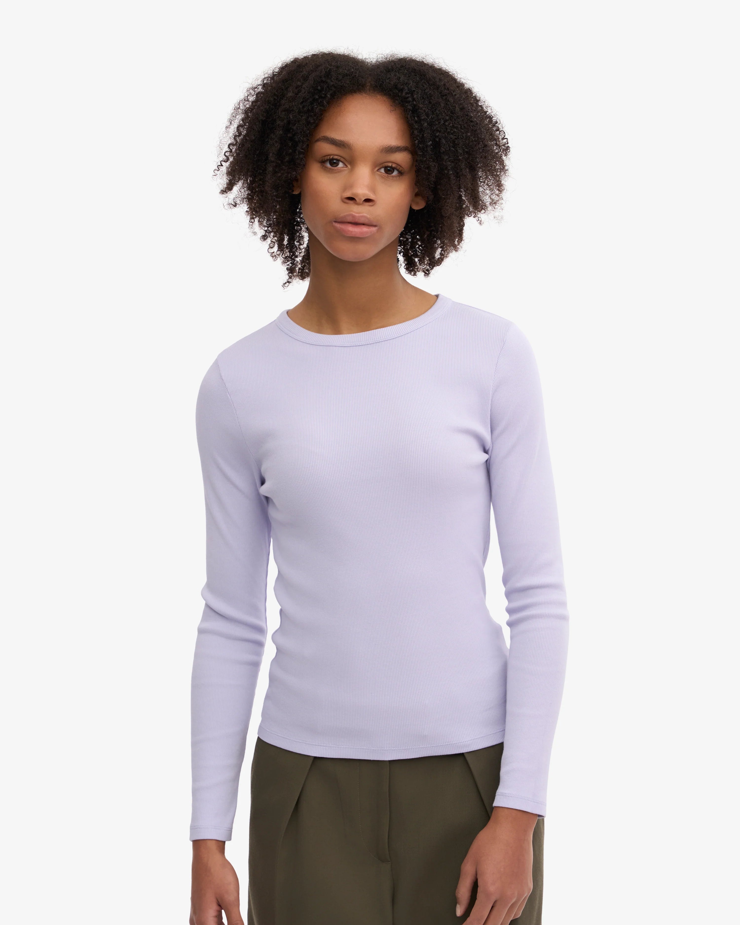 COLORFUL STANDARD Women Organic Rib Long Sleeve Shirt