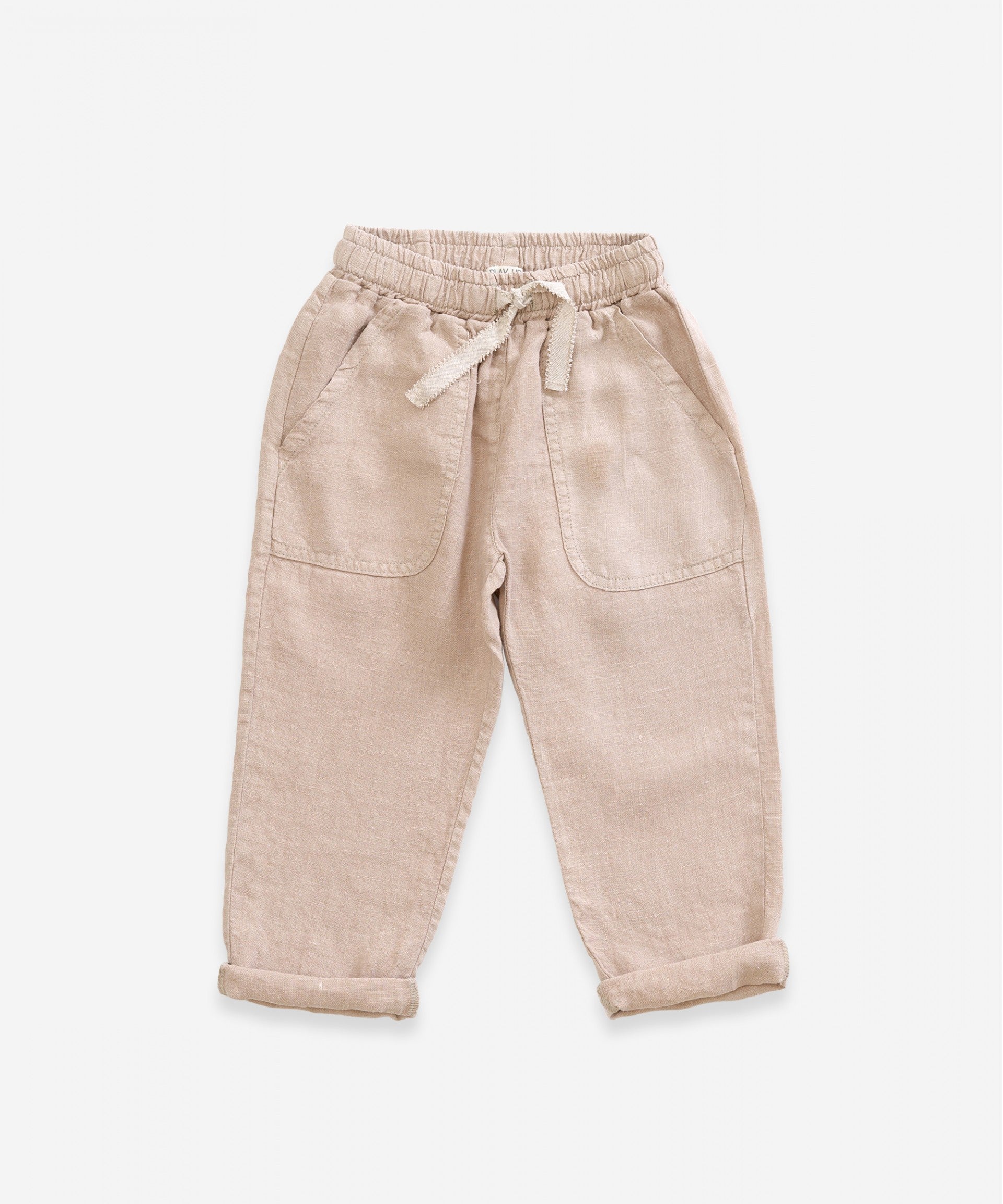 PLAY UP Leinenhose jute natur