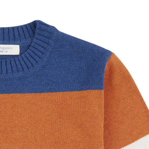 SENSE ORGANICS Delia block stripe sweater