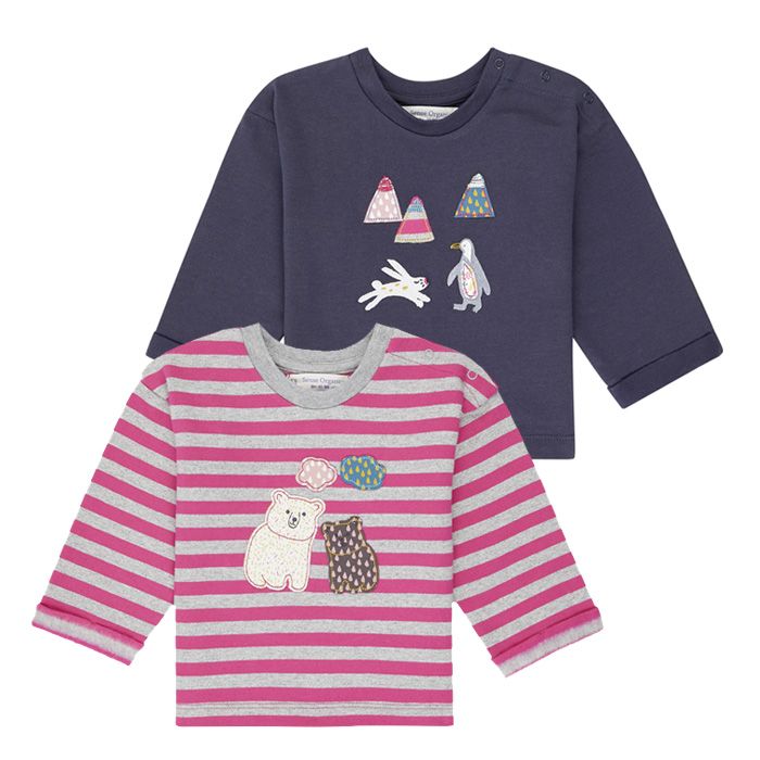 Sense Organics NOLANI Babysweater pink Eisbär