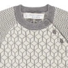 SENSE ORGANICS Victor knitted sweater sand/grey 12-18 M.