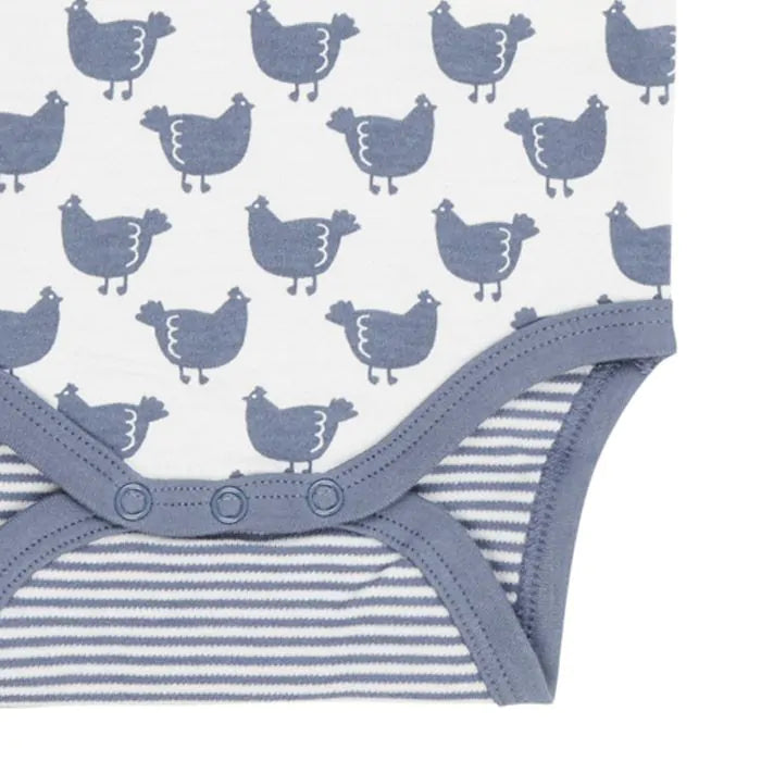 Sense Organics YVON Baby Long Sleeve Bodysuit with Chicken Print – 2 Colors