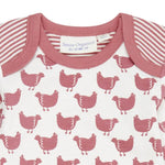 Sense Organics YVON Baby Long Sleeve Bodysuit with Chicken Print – 2 Colors