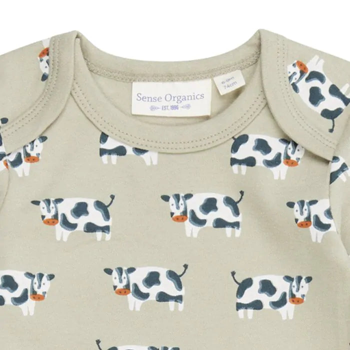 SENSE ORGANICS Yvon Retro Baby Langarmbody Perdemuster