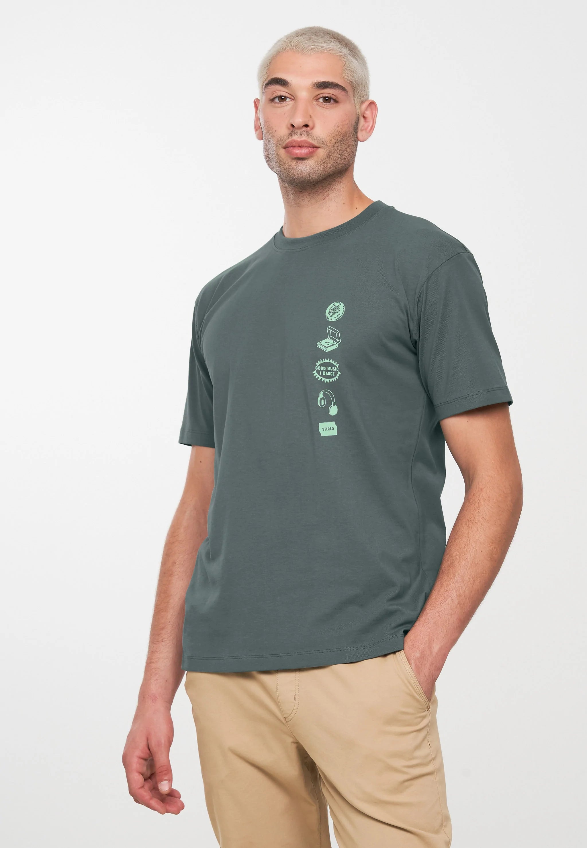 Recolution T-Shirt APOSERIS MUSIC eucalyptus