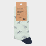 DEDICATED Socks Sigtuna Bike Pattern Mint