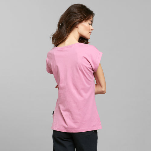 DEDICATED T-Shirt Visby Palm Row Cashmere Pink Gr. M