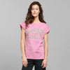 DEDICATED T-Shirt Visby Palm Row Cashmere Pink