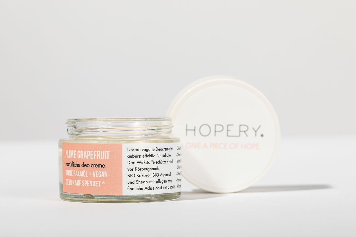 HOPERY Lime Grapefruit Deodorant Cream, 50 ml