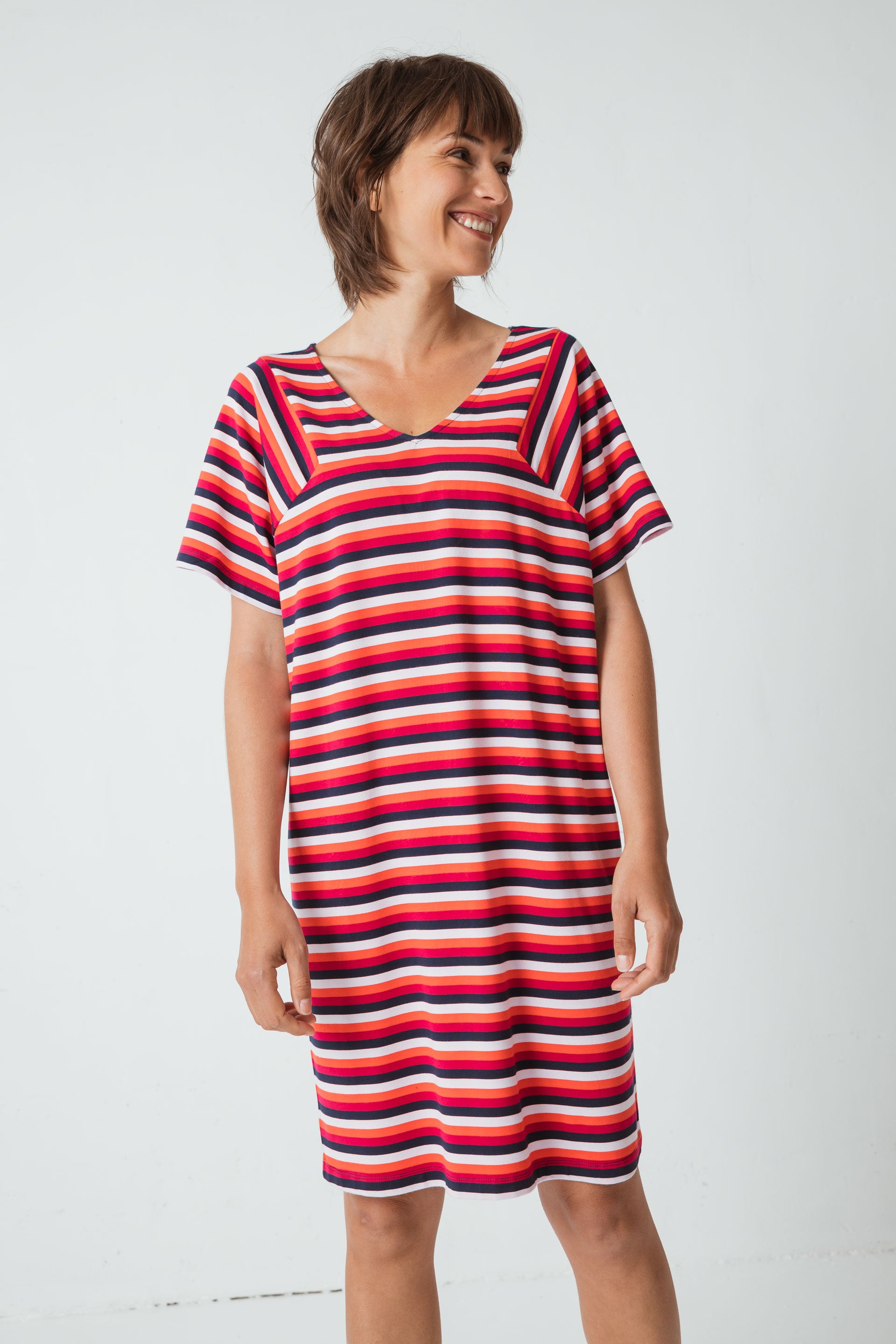 SKFK ARY Kleid red stripes