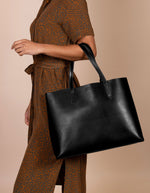 O MY BAG Sam Shopper – Black Classic Leather