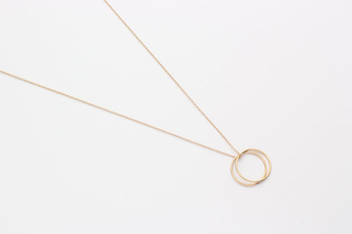 JEWELBERRY necklace "Plain Circle Duet" 45 cm 
