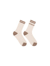 LANIUS socks with intarsia made of organic cotton and organic virgin wool 