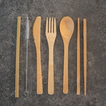Pandoo Bamboo Picnic and Travel Cutlery Set