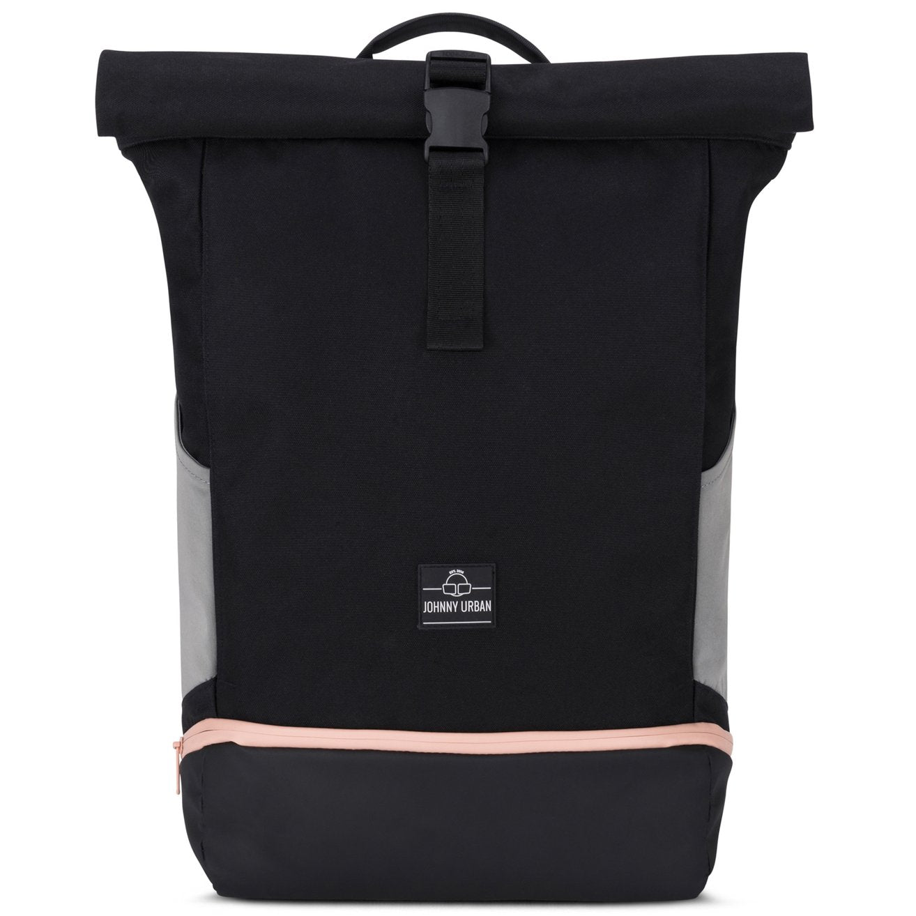 Johnny Urban Rolltop Rucksack Allen large schwarz rosa