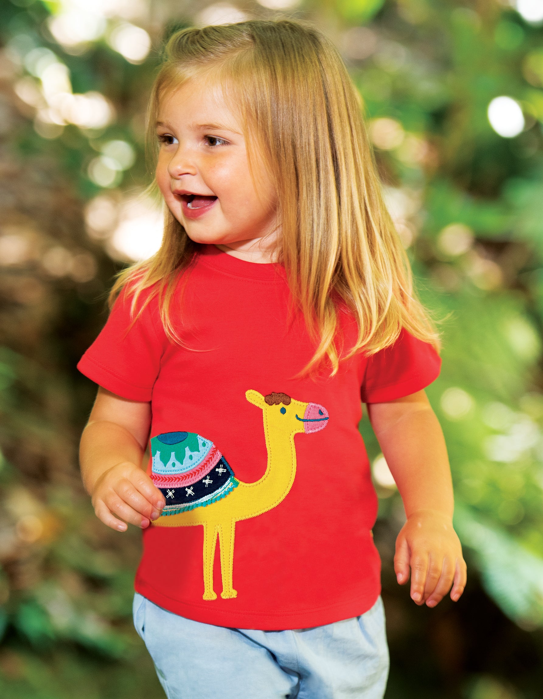 Frugi Little Creature T-Shirt Kamel