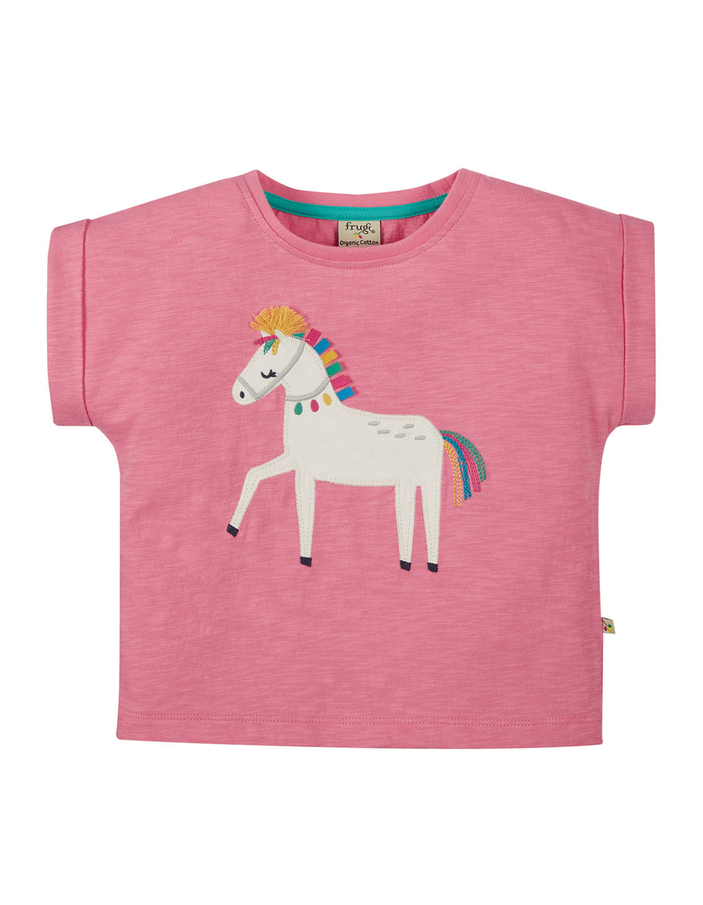 Sophia Slub T-shirt Pferd horse pink