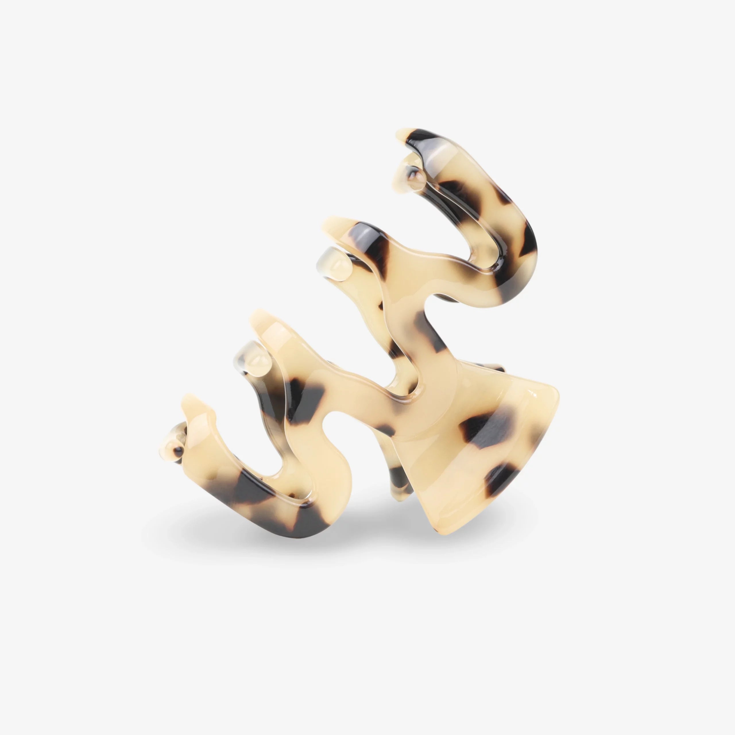 Sasstie Hair Clip "Wave" cheetah