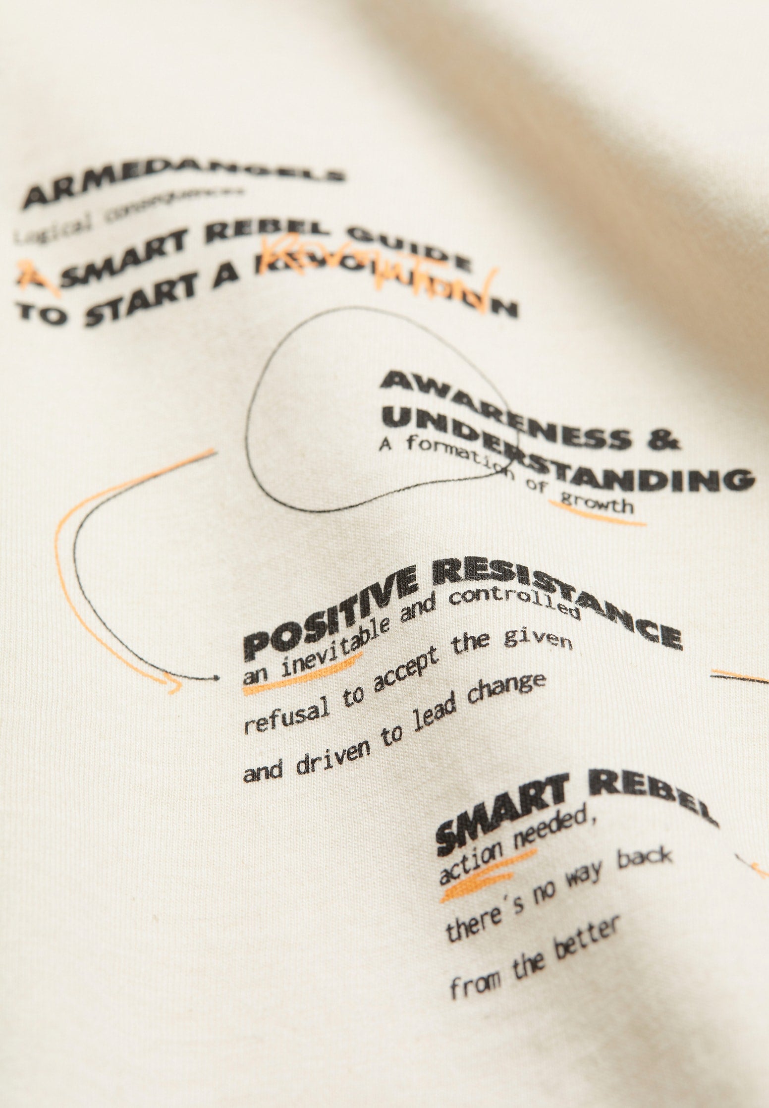 ARMEDANGELS T-Shirt Aadon Rebel Guide undyed