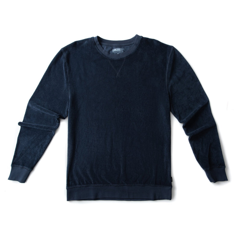 LANGBRETT Frottee Sweater dunkelblau